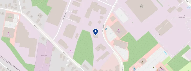 Kartenausschnitt: der Betriebssitz Heidlerchenstraße 8b in Bremen-Rönnebeck